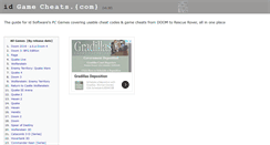 Desktop Screenshot of idgamecheats.com